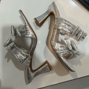 BCBGeneration Ramira Silver Women's Heeled Sandals